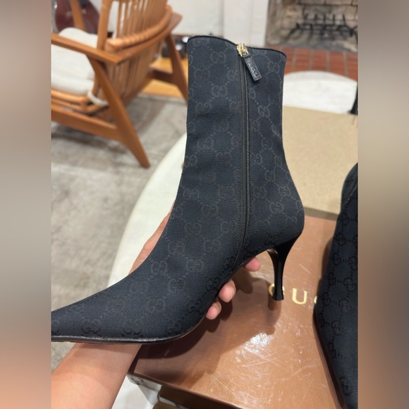 Gucci Canvas boots size 35 1/2 - Picture 3 of 16